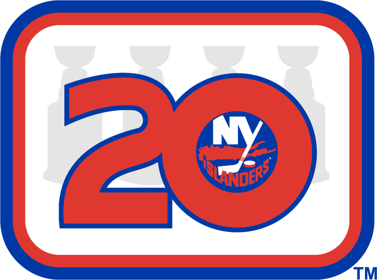 New York Islanders 1991 92 Anniversary Logo iron on paper